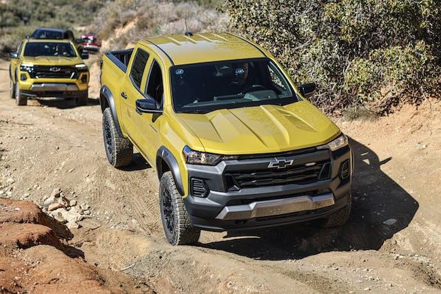 Powerful Silverado Pickup tackling rugged off-road terrain
