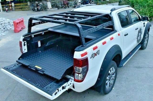 Ford Ranger Tub Rack on pickup for elevated cargo management