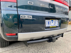 Tow bar for Mitsubishi Delica D5 2006-2019 — installed rear view | UniUte
