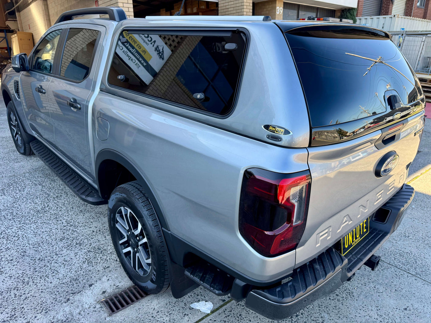 Ford Ranger canopy for RA NextGen 2022–2025, showcasing premium design and functionality on a dual cab model.