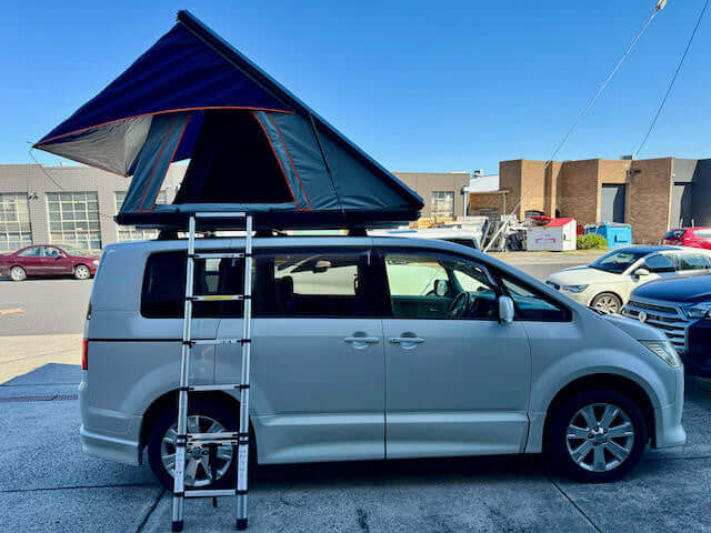 2 Person Aluminium HardShell Roof Top Tent with Side Awning