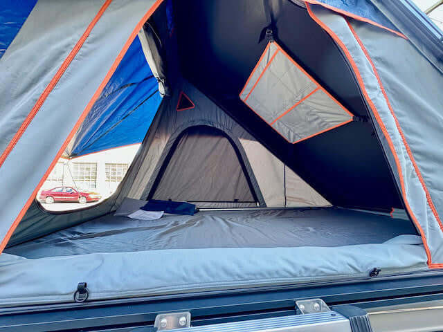 2 Person Aluminium HardShell Roof Top Tent with Side Awning