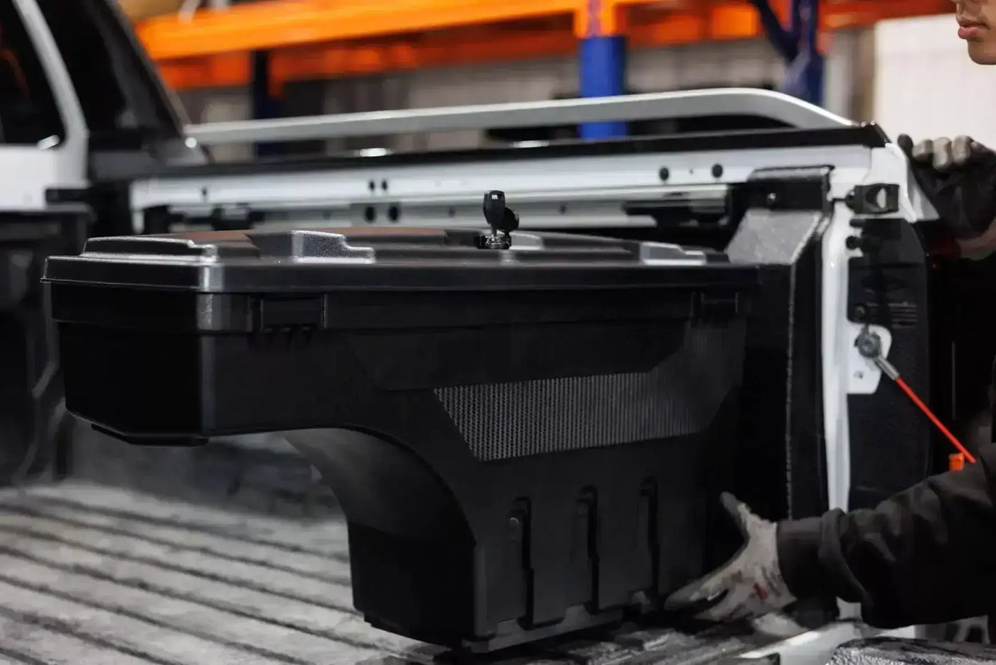 Nissan Navara tool box NP300 2021-2025, smart swing-out ute storage for organized and secure gear access