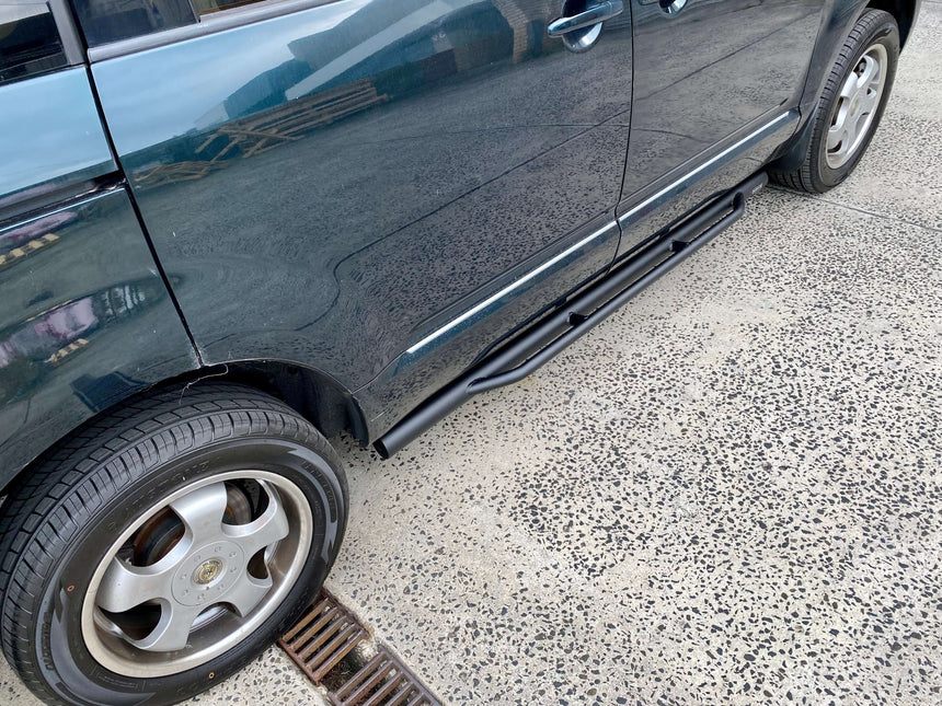 3" Black Side Bars For Mitsubishi DELICA D5 2006-2019