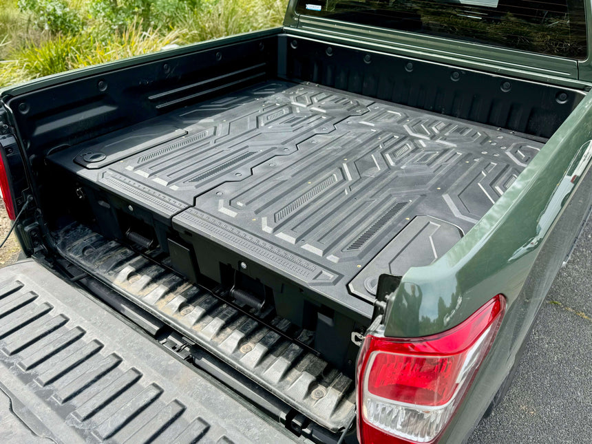 Weather-resistant SsangYong Musso Drawers in ute bed, perfect for 2018-2025 Musso XLV Long Tub storage needs.