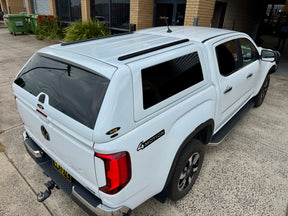 Fibreglass canopy for Volkswagen Amarok 2023-2026 PRO Series — installed | UniUte