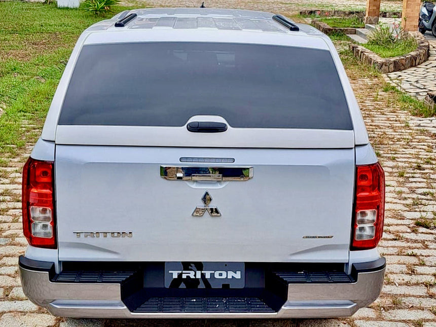 Rear view of Triton Canopy Mitsubishi MV 2024+ FORCE PRO showcasing its high-performance design for adventure