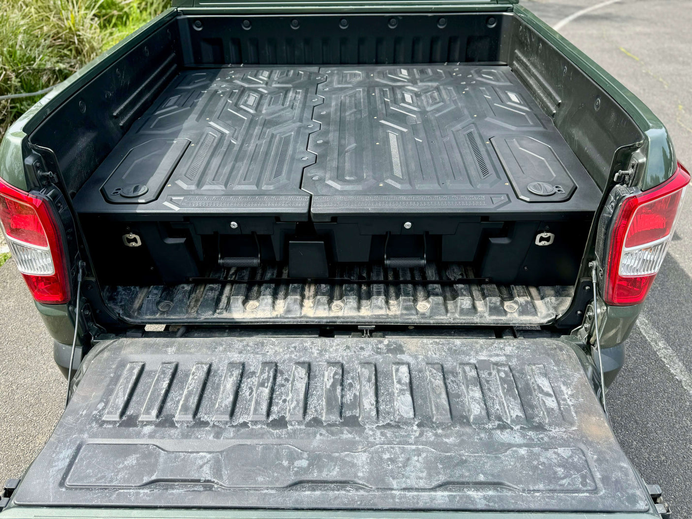 SsangYong Musso Drawers XLV 2018-2025 Weathertight Ute Drawer System in Open Truck Bed