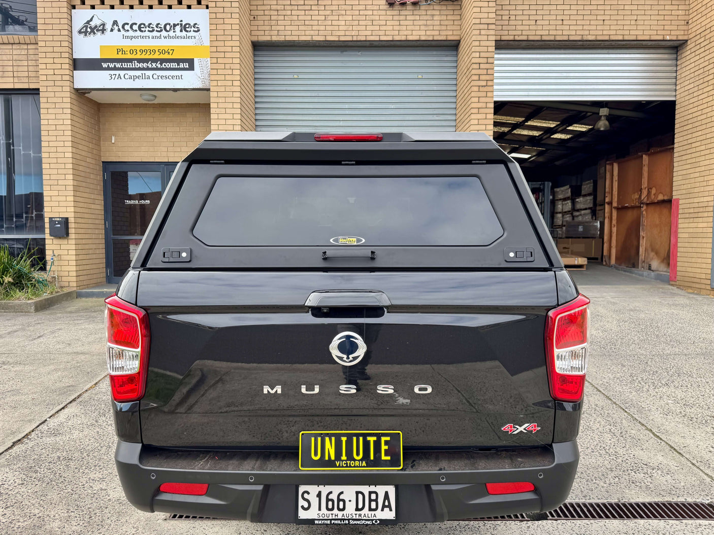 kgm musso canopy on SsangYong Musso XLV 2018-2025 shown in UniUte store setting