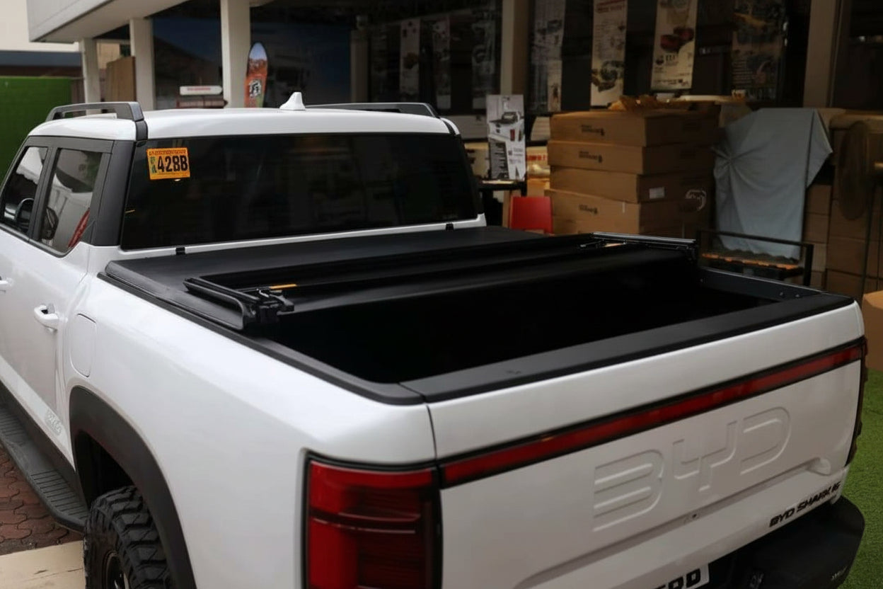 BYD Shark 6 Tonneau Cover for 2025+ installed for superior protection.