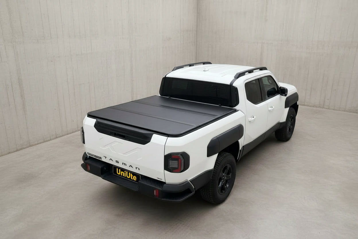 KIA Tasman Hard Lid Cover, offering enhanced protection and style for your ute. Focus keyword: kia tasman hard lid.