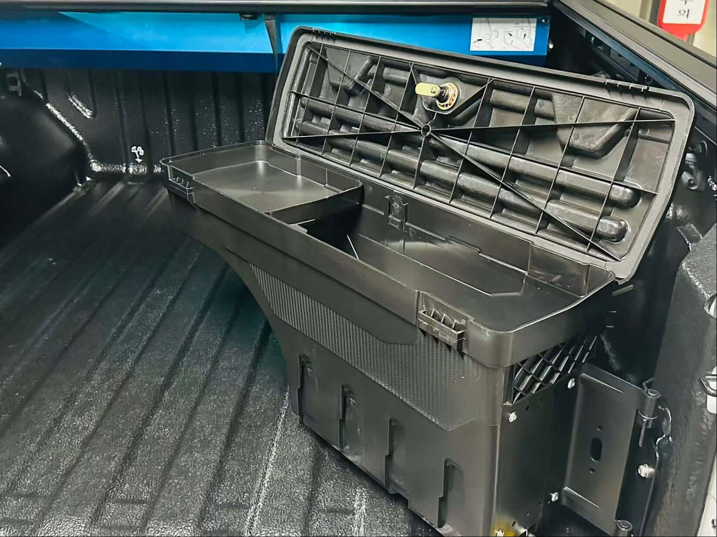 Ford F150 tool box swing-out storage inside truck bed for 2015-2025 models