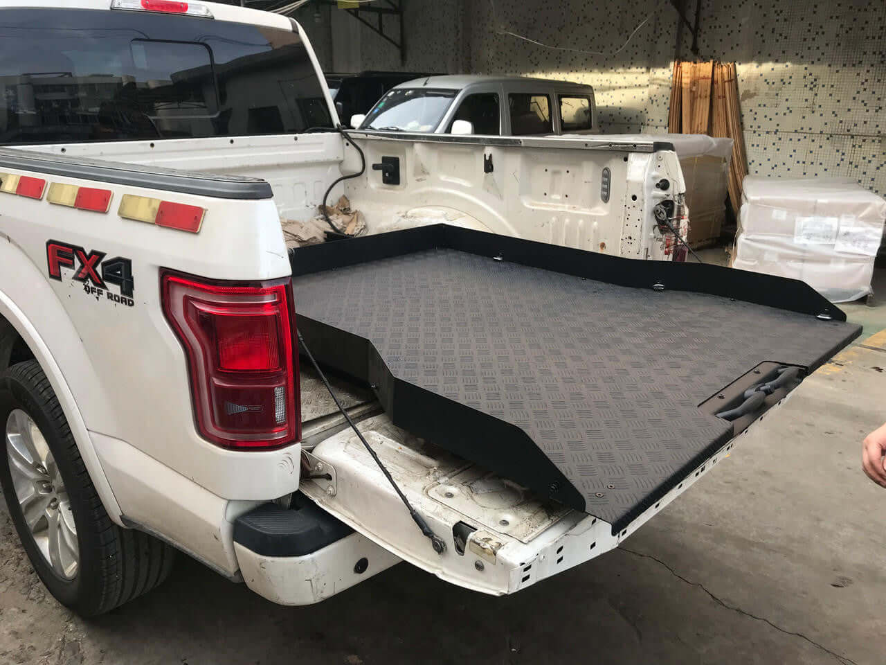 Pull out ute tray for Chevrolet Silverado 1500 5'10" bed slide, enhancing cargo management with UniUte Bed Slide.