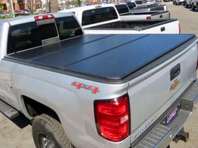 Tri-fold hard lid for Chevrolet Silverado 1500 2014-2026 — installed closed | UniUte