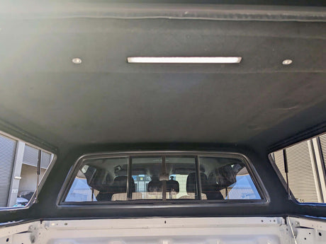Interior view of Ford Ranger canopy for RA NextGen 2022-2025, showcasing versatile and stylish UniUte FORCE PRO design.