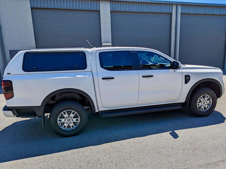 Ford Ranger canopy for RA NextGen 2022β2025, showcasing enhanced strength and security.