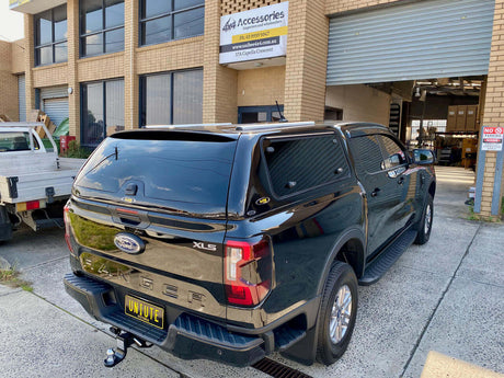 Ford Ranger Canopy NextGen RA 2022-2025 - FORCE PRO parked outside UniUte accessories store