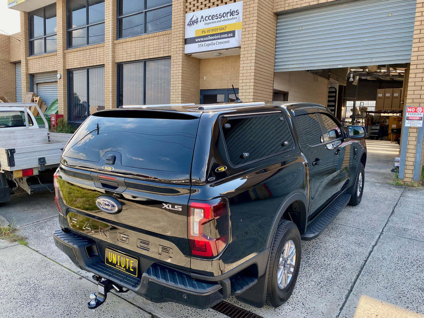 Ford Ranger Canopy NextGen RA 2022-2025 - FORCE PRO parked outside UniUte accessories store
