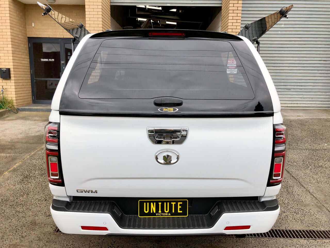 Rear view of GWM Cannon canopy 2020-2025, showcasing premium design and fitment for enhanced utility.