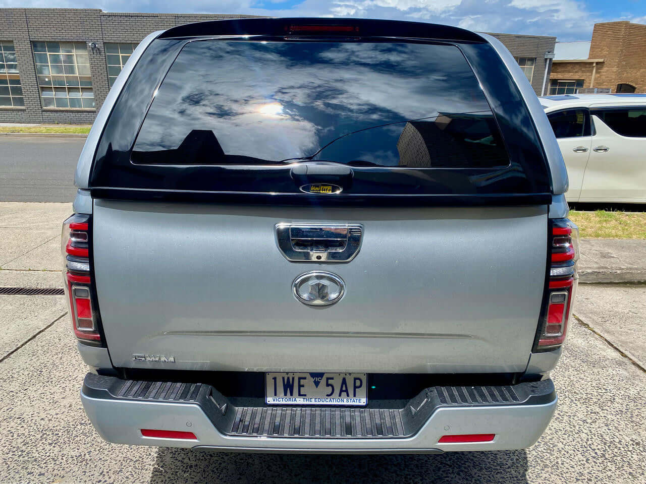 Rear view of a GWM Cannon canopy.