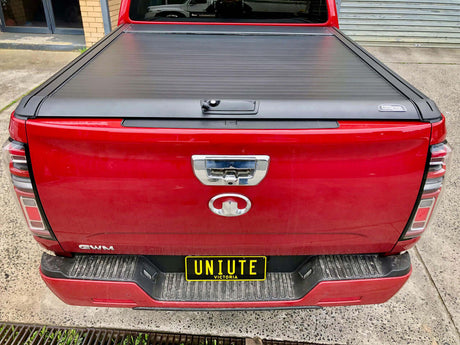 Gen2 Manual gwm cannon roller shutter on red GWM CANNON Ute, durable and secure for 2020-2025 models, by UniUte.