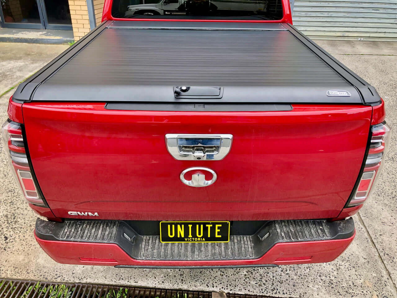 Gen2 Manual gwm cannon roller shutter on red GWM CANNON Ute, durable and secure for 2020-2025 models, by UniUte.