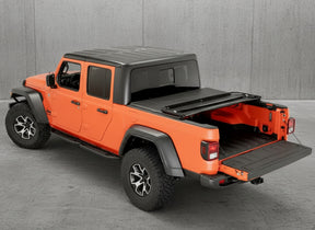 Soft tri-fold tonneau for Jeep Gladiator 2020-2026 — installed | UniUte