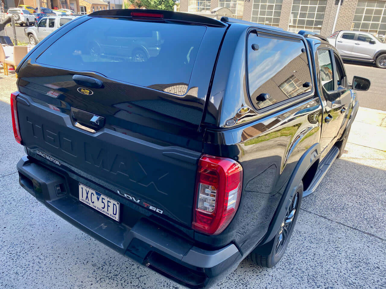 LDV T60 canopy 2017-2025 installed on black truck for sale with UniUte FORCE PRO
