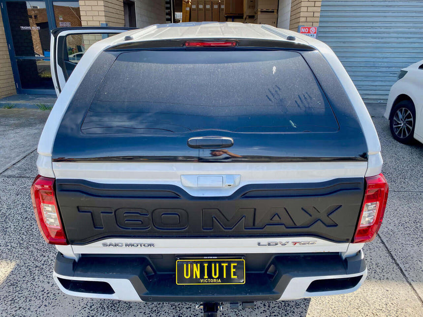 Rear view of LDV T60 canopy, perfect fit for LDV T60 Max 2017-2025.