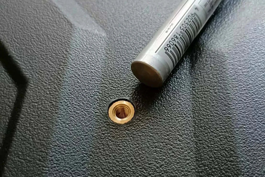 Close-up of UniUte weathertight feature on Hilux drawers for Toyota Hilux 2015-2025, highlighting durability and precision engineering.