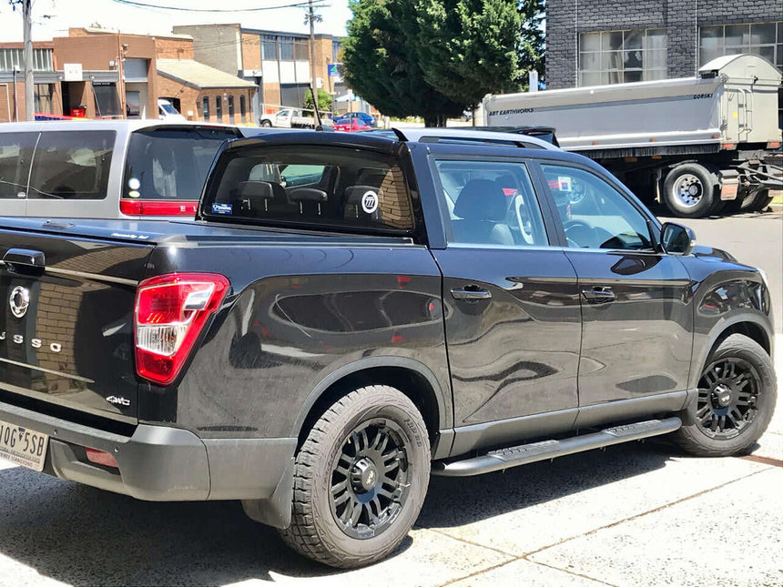 SSANGYONG MUSSO Black Side Bars / Side Steps For SsangYong Musso 2018+