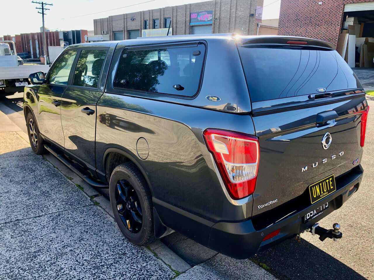 Sleek canopy for SsangYong Musso XLV 2018-2025 by UniUte, designed for ultimate work and adventure versatility.