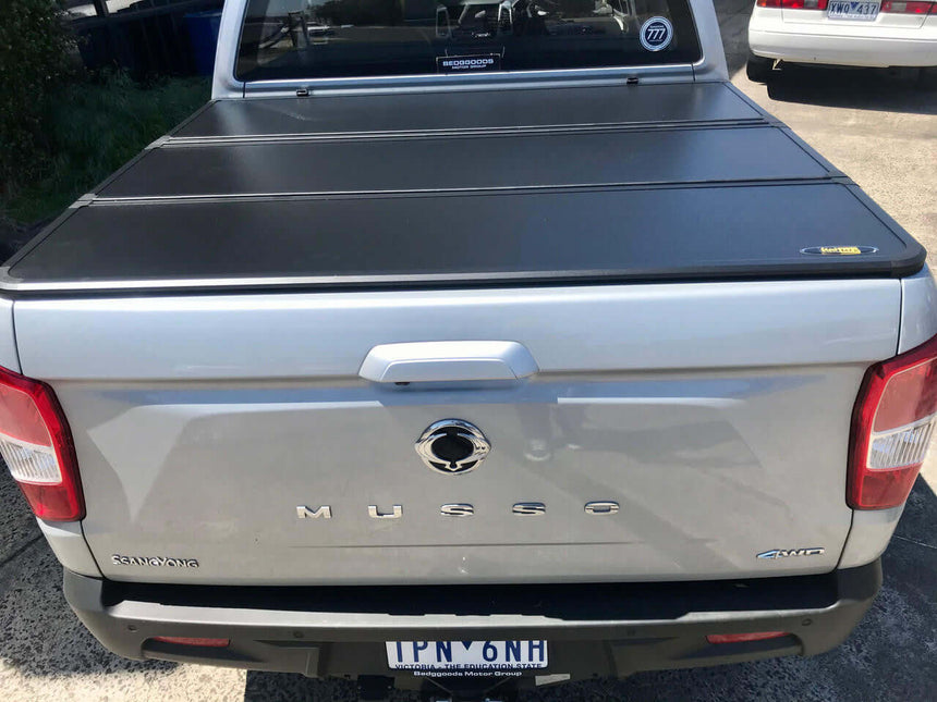 SSANGYONG MUSSO Tri-Fold Hard Lid Tonneau Cover for SsangYong Musso (Short Tub) 2018+