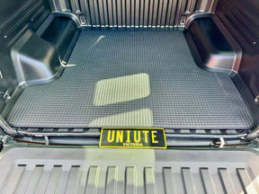 Tub mat for SsangYong Musso short tub 2018-2026 — heavy-duty rubber installed | UniUte
