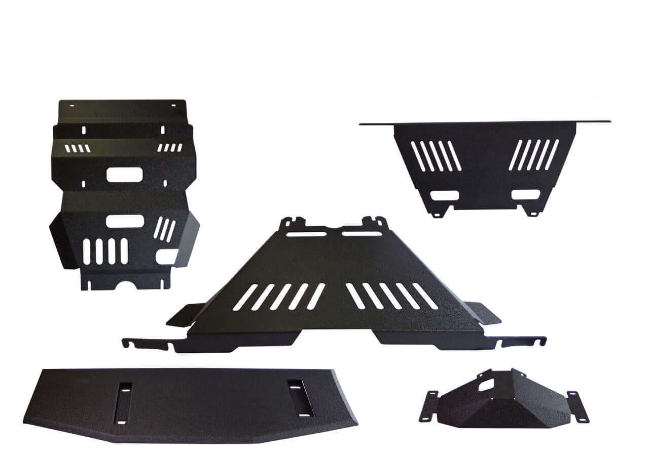 TOYOTA HILUX 5pcs Black Steel Bash Skid Plates For Toyota Hilux 2015-2023