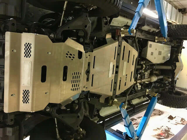 TOYOTA HILUX 6mm Aluminium Bash Skid Plates Kit For Toyota Hilux 2015-2023 (5pcs)