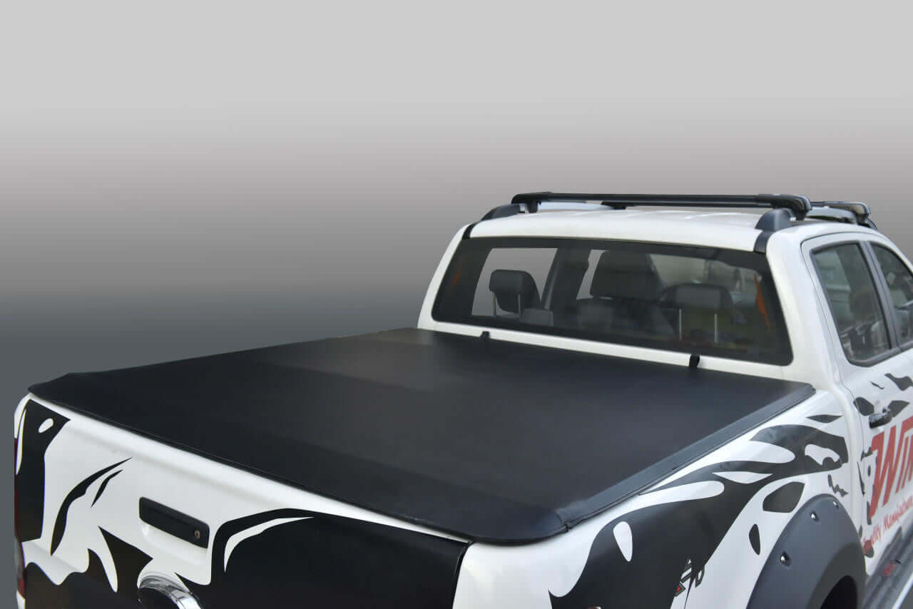 hilux tonneau cover on Toyota Hilux SR5 2015-2025 with soft roll up design