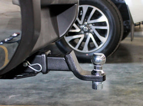 Tow bar for Toyota Hilux 2012-2014 — installed rear view | UniUte