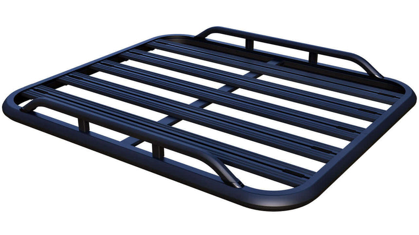 Universal Aluminium Flat Black Roof Rack with Rails 1.55m