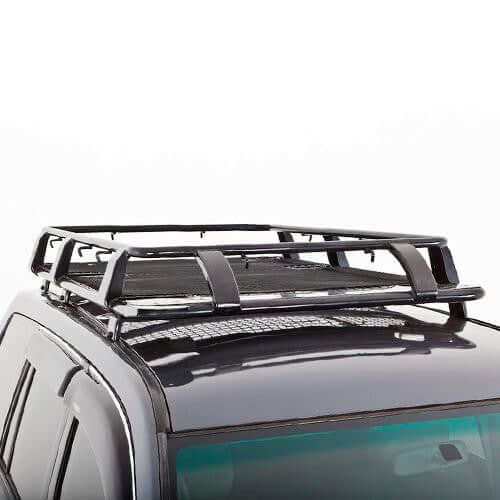 Universal Gutter Steel Wire Mesh Basket Roof Rack Black 1.6m