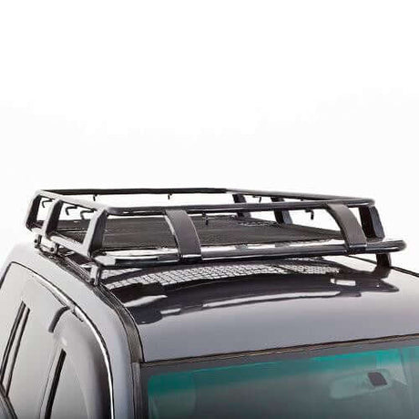Universal Gutter Steel Wire Mesh Basket Roof Rack Black 1.6m