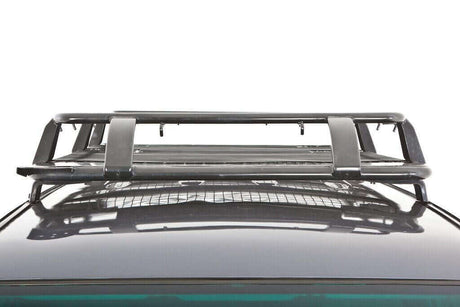 Universal Gutter Steel Wire Mesh Basket Roof Rack Black 1.6m