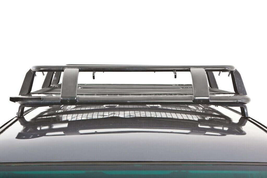 Universal Gutter Steel Wire Mesh Basket Roof Rack Black 1.6m