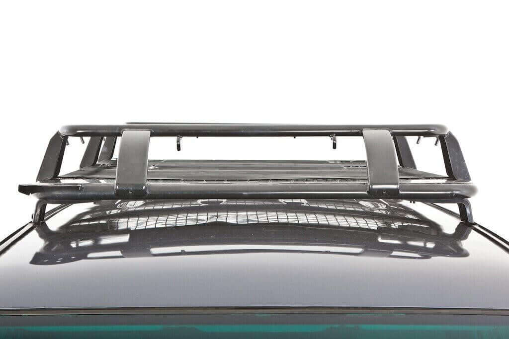 Universal Gutter Steel Wire Mesh Basket Roof Rack Black 1.6m