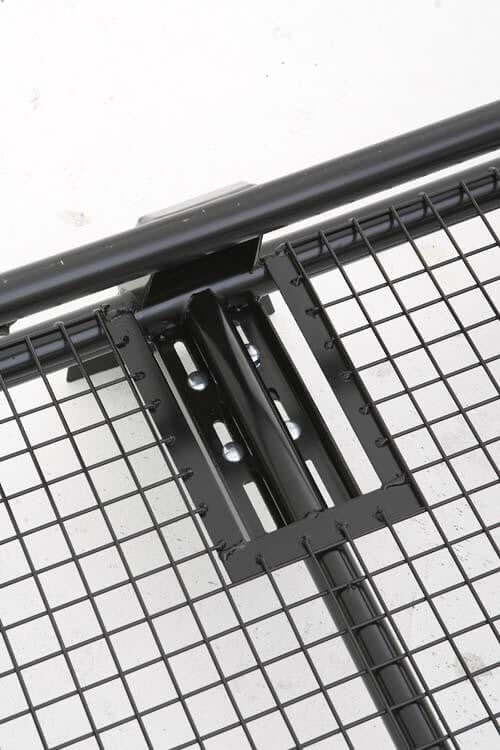 Universal Gutter Steel Wire Mesh Basket Roof Rack Black 1.6m