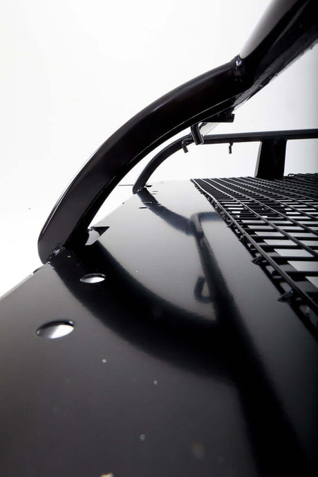 Universal Gutter Steel Wire Mesh Basket Roof Rack Black 1.6m