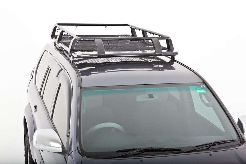 Universal Gutter Steel Wire Mesh Basket Roof Rack Black 1.6m