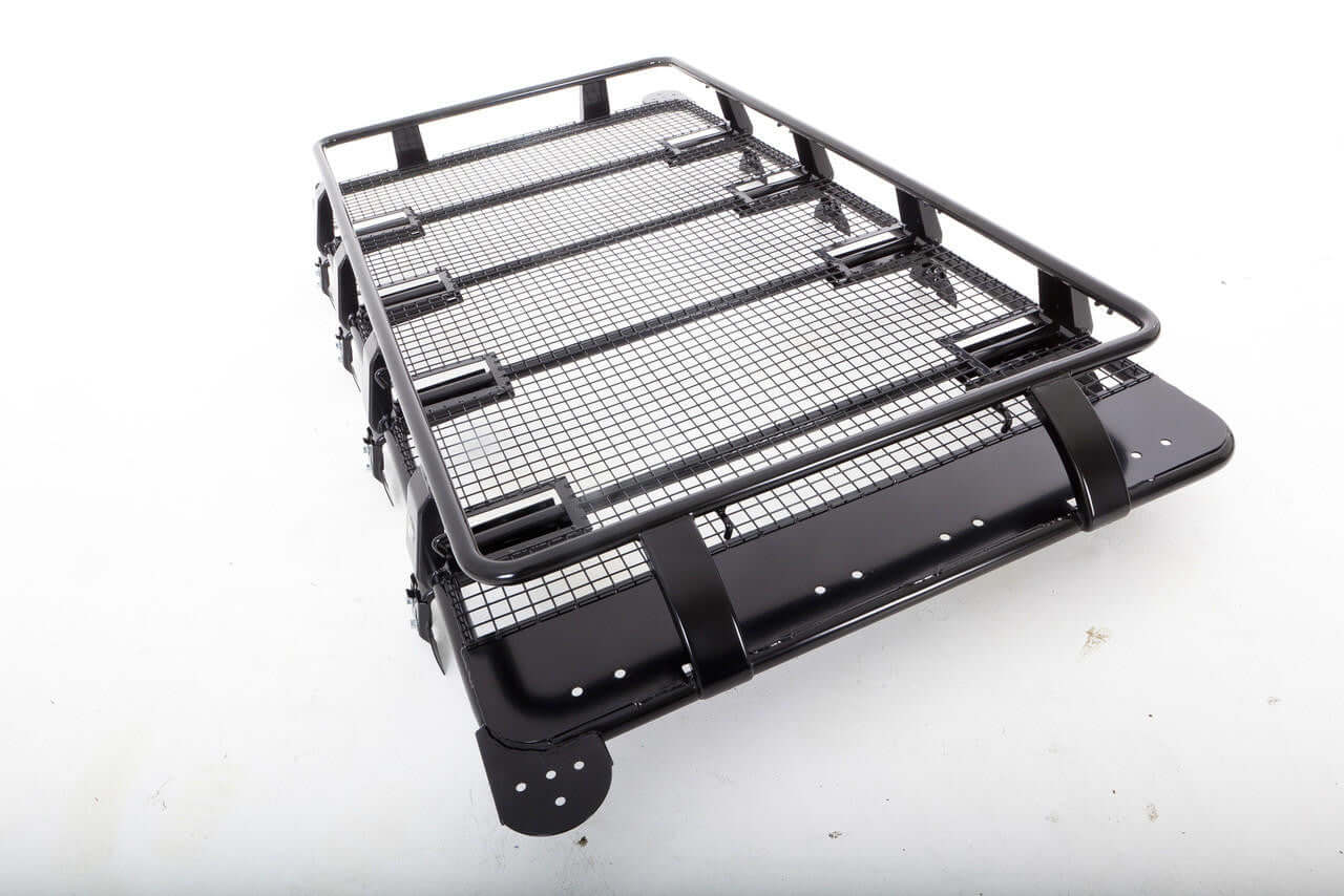 Universal Gutter Steel Wire Mesh Basket Roof Rack Black 1.6m