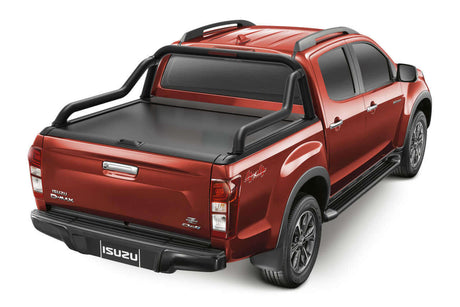 Red truck with extended sports bar for Gen2 roller shutters