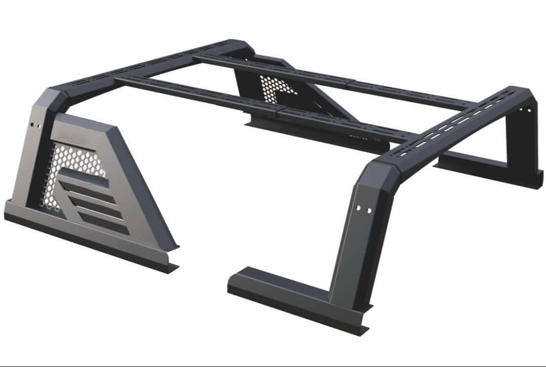 Sturdy Ute Tub Rack Universal Roll Bar with Multifunction Ladder Rack for heavy-duty cargo and tools